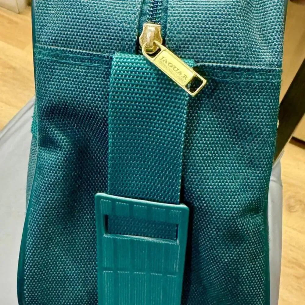 Vintage Jaguar Men's Green Overnight Bag